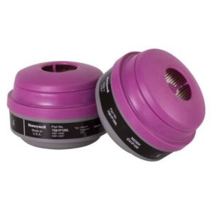 Honeywell North Organic Vapor (OV) Respirator Cartridge And P100 Filter, 7581P100L
