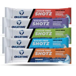 Overtime Electrolyte Replacement, Variety, Single Serve Shotz