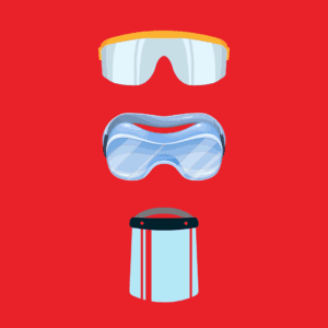 safetyglasses, safety goggles, faceshield