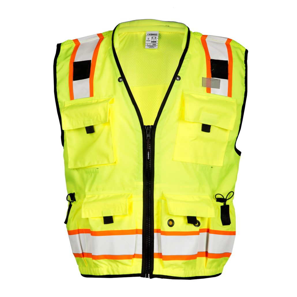 KISHIGO PROFESSIONAL SURVEYORS VEST LIME