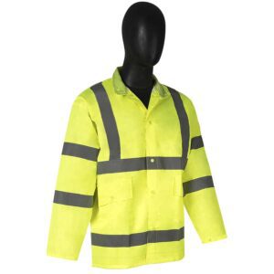 DURAWEARâ„¢ CLASS 3 HI-VIS GREEN RAIN JACKET