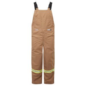 Avenger 12oz Duck Bib Pants Brown portwest