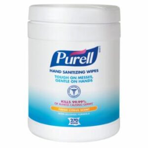 Hand Sanitizing Wipes, Eco-Fit Canister, 270 Sheets, Citrus