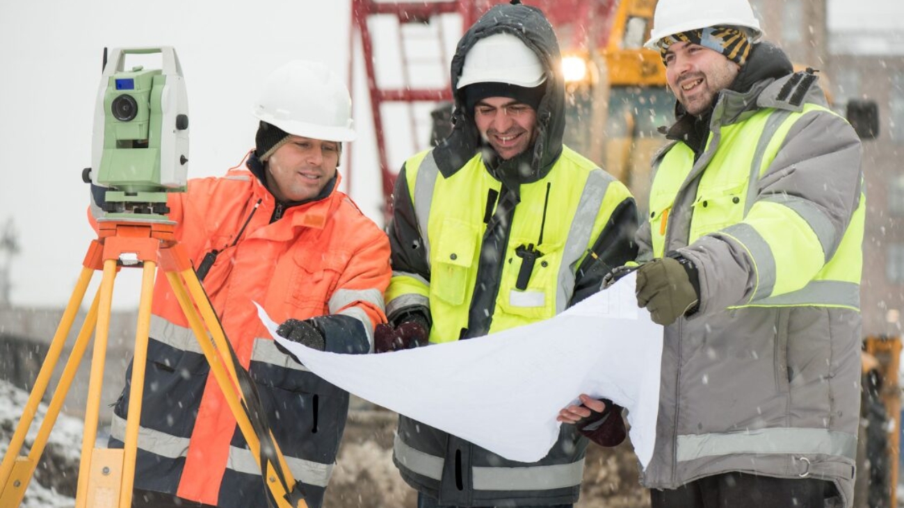 Winter Construction Workers