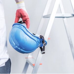 painter with a hardhat