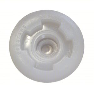 Pedestrian Barrier Drain Plug: White,
