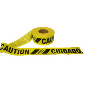 Cordova, Barricade "CAUTION/CUIDADO" 6 Mil Yellow Tape: COR-TR60103