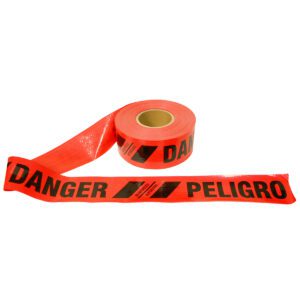 Cordova, Barricade "DANGER/PELIGRO" 6 Mil Red Tape: COR-TR60213