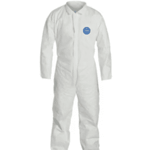 DuPont™ Tyvek® Collared Neck, Open Sleeve and Ankle Coverall: DUP-TY120S