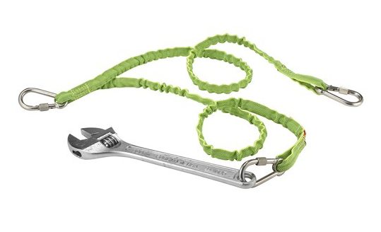 Ergodyne Twin Leg Tool Lanyard - Stainless Triple Carabiners - 15lbs: ERG-19083-2