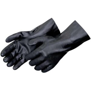 Liberty Safety, 12" Sandy Finish Black PVC Glove: LIB-2733