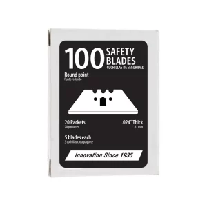 Allway, 3-Notch Safety Blades Replacement, 100-Pack: ALLW-KBS100