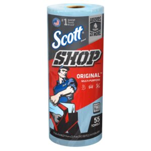 Kimberly Clark Scott Shop Towels, Blue, 11" X 10.4": KIM-75130