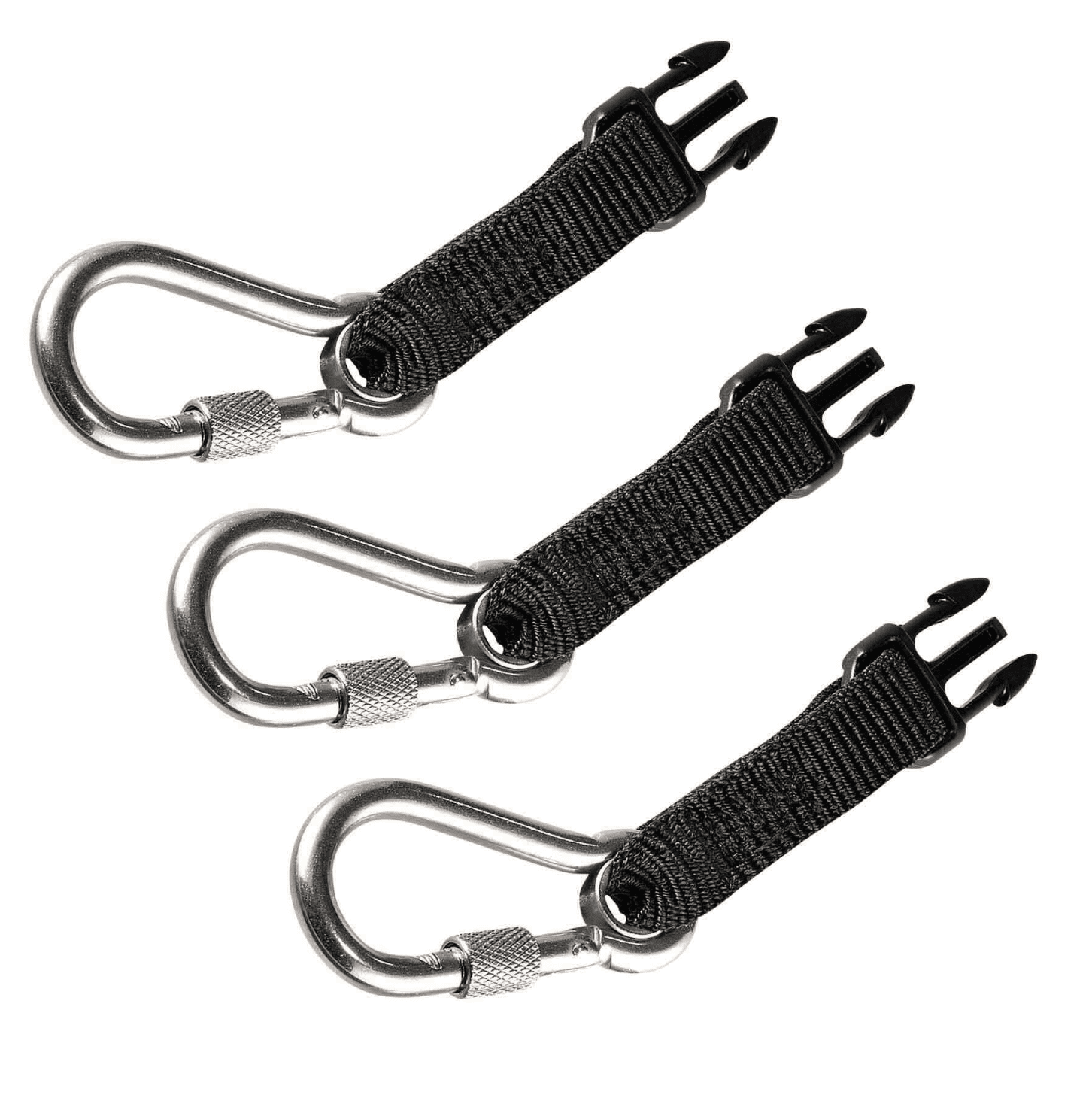 Ergodyne, Squids 3025 Retractable Tool Lanyard 3-Pack - SS Carabiner Attachments: ERG-19325