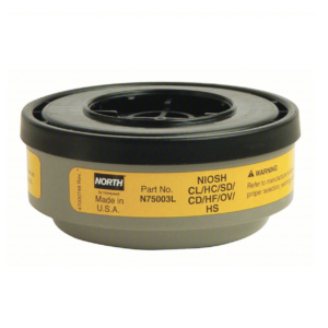 Honeywell Cartridge: Acid Gas (AG)/Organic Vapor (OV), Yellow Color: NOR-N75003L