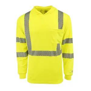 Radians, ST61-3 Hooded Type R Class 3 Mesh Long Sleeve w/ UV Protection: RAD-ST61-3