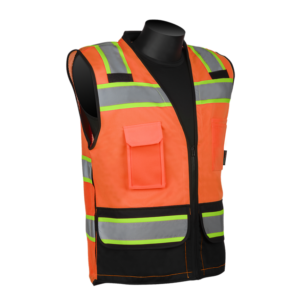 Liberty Safety, HiVizGard™ Class 2 Surveyor Vest With Black Bottom: LIB-C16032FB