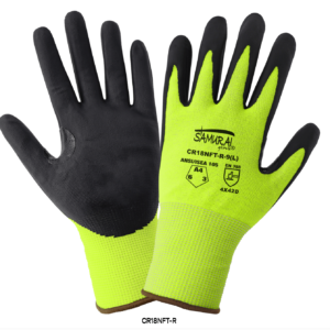 GGS, Hi-Viz A4 Nitrile-Coated Tuffalene® UHMWPE Samurai Glove® : GGS-CR18NFT-R